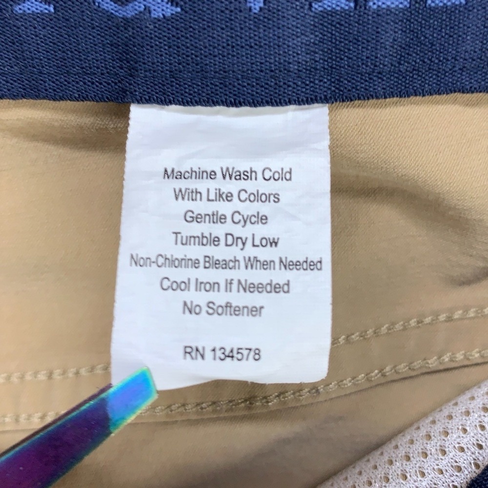 Vineyard Vines Performance Pants Mens 40x32 Tan Khaki Athletic Taper Stretch - Picture 4 of 12